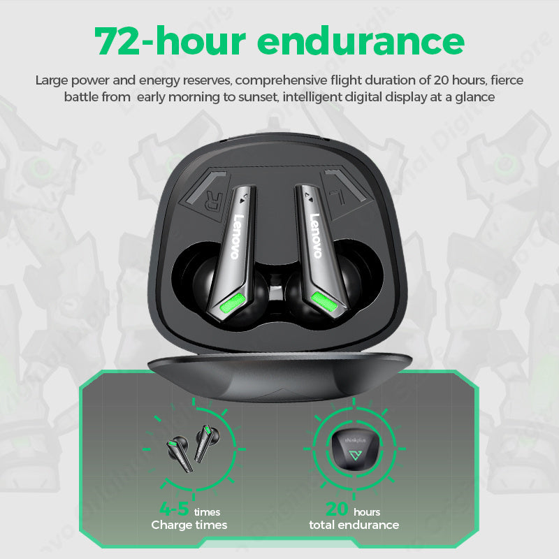 LENOVO Thinkplus XT85II True Wireless Bluetooth Earbuds Gaming Headphone Noise Reduction Earphone LENOVO Thinkplus XT85II True Wireless Bluetooth Earbuds Gaming Headphone Noise Reduction Earphone
